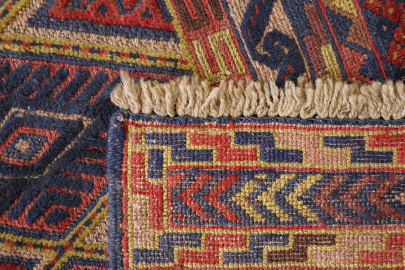 Hand Knotted Tribal Rug, Afghan Wool Rug