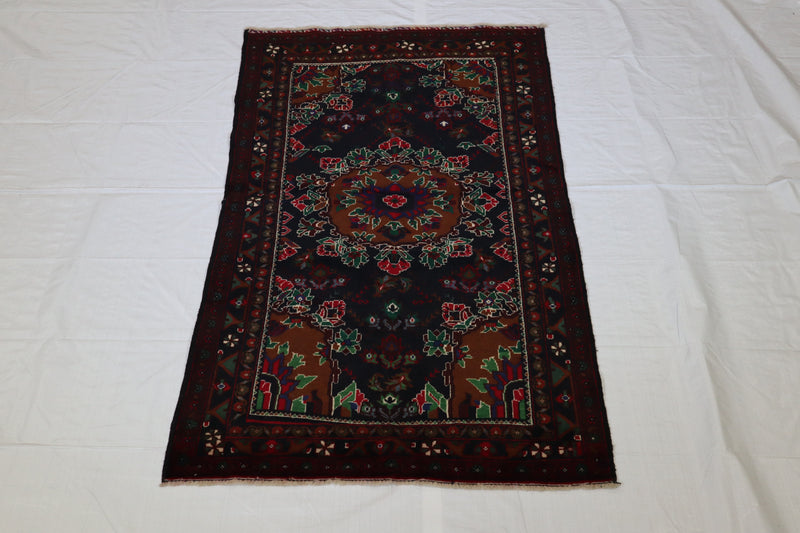 Baluchi Rug, Colorful Area Rug, Afghanistan Rugs, 3x6 Rug