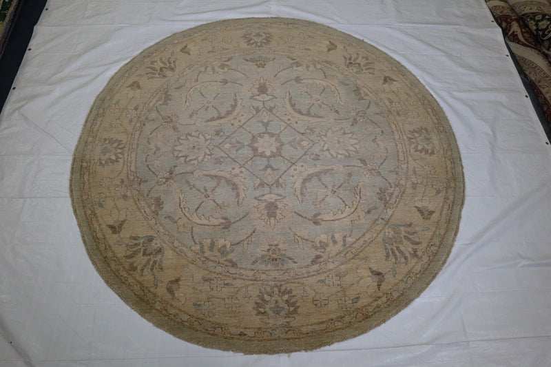 Round Rug, Afghani Rug, Oushak Rug, 8x8 Rug, Round Carpet