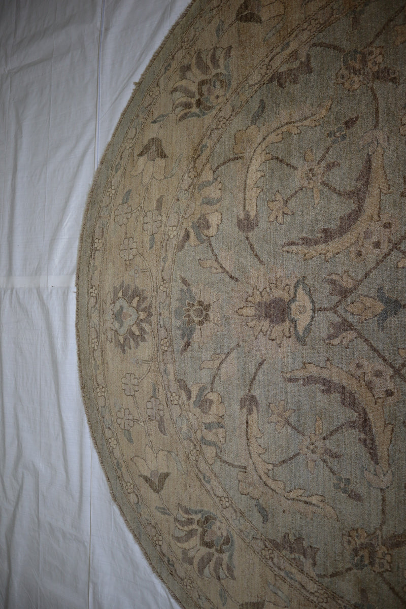 Round Rug, Afghani Rug, Oushak Rug, 8x8 Rug, Round Carpet