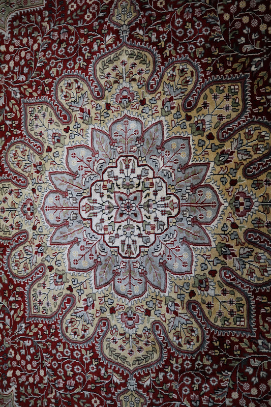 Persian Rug, Jammu Kashmir Rug, Round Rug, Round Rug For Living Room