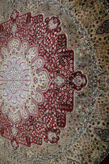 Persian Rug, Jammu Kashmir Rug, Round Rug, Round Rug For Living Room