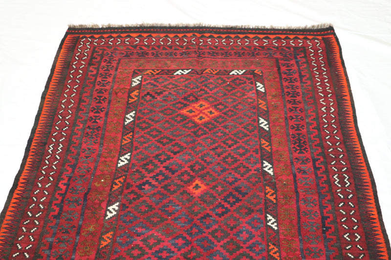 Afghan Kilim, Traditional Kilim Rug, 5x8 Area Rug