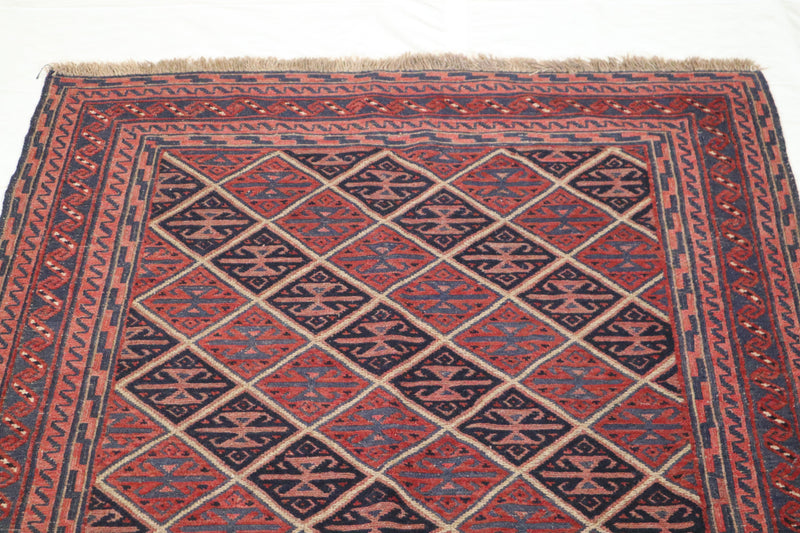 Tribal Rug, Afghan Rug, 5x6 Area Rug