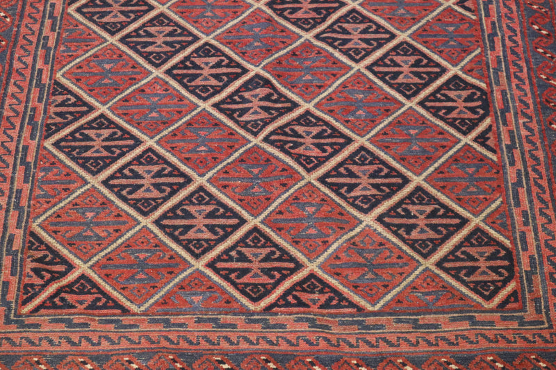 Tribal Rug, Afghan Rug, 5x6 Area Rug