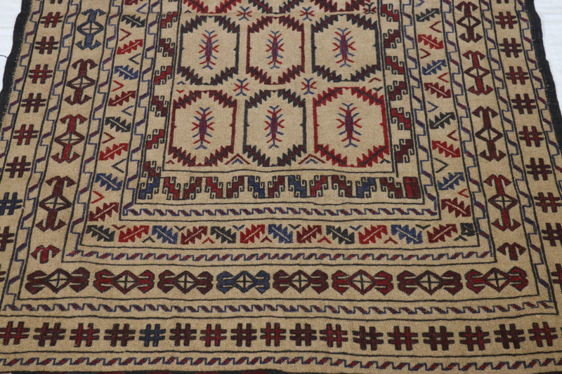 Oushak Rug, Tribal Rug, Hand Knotted Afghan Rug