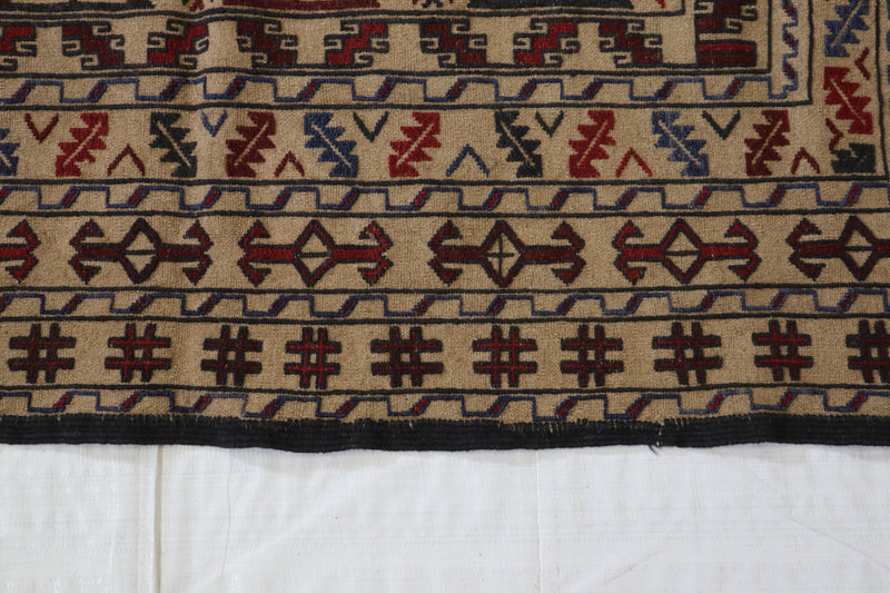 Oushak Rug, Tribal Rug, Hand Knotted Afghan Rug