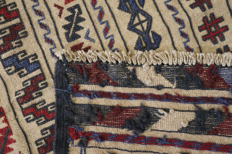 Oushak Rug, Tribal Rug, Hand Knotted Afghan Rug