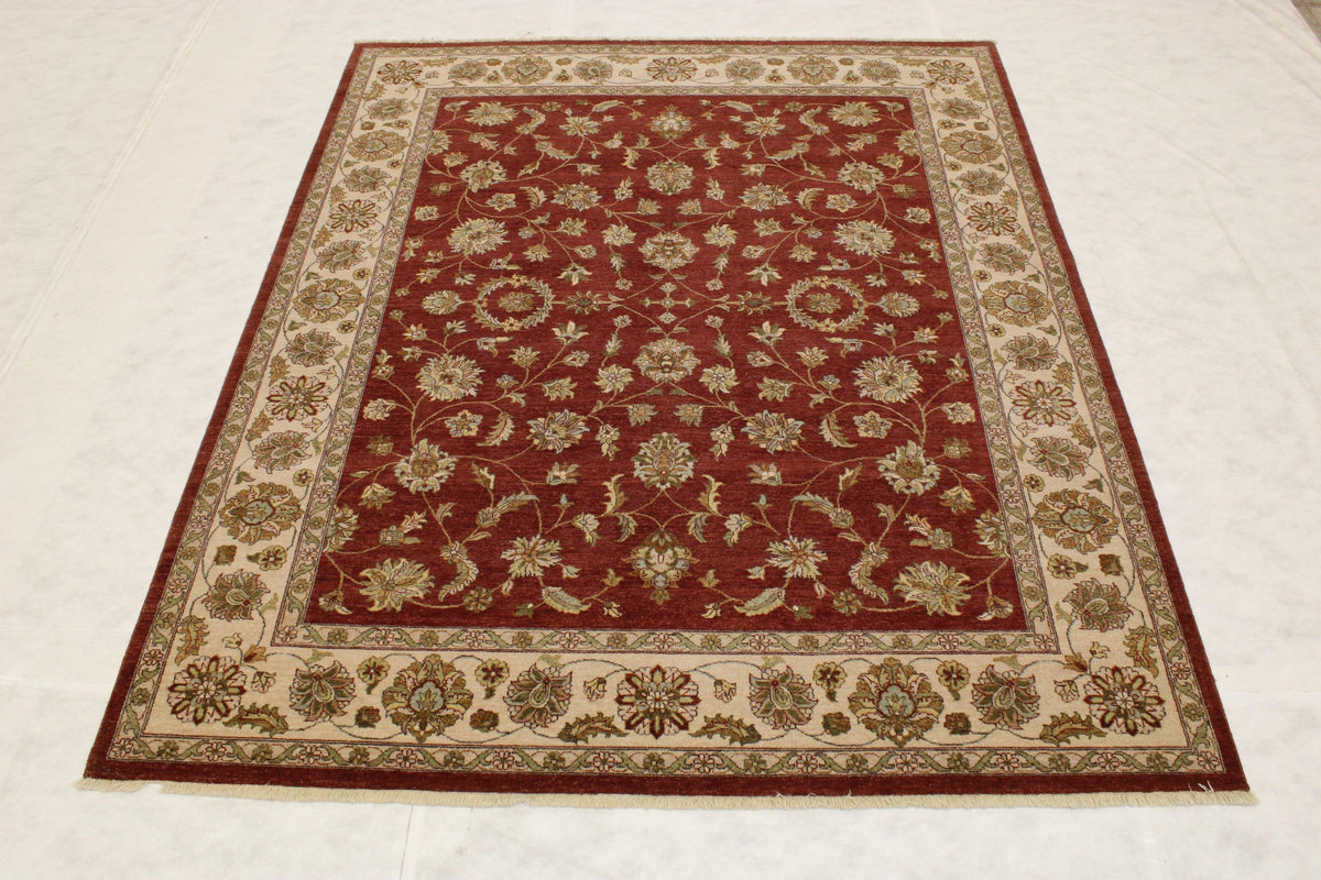 Agra Rug, Geometric Rug, Natural Dyes Rug, Rug Size For King Bed