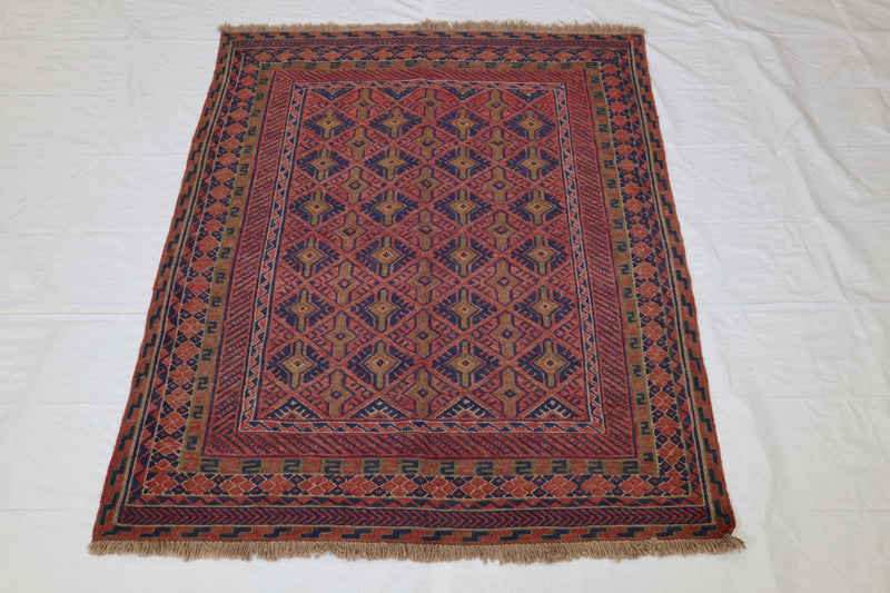 Tribal Rug, Hand Knotted, Afghan Area Rug