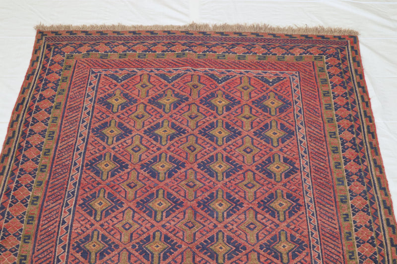 Tribal Rug, Hand Knotted, Afghan Area Rug