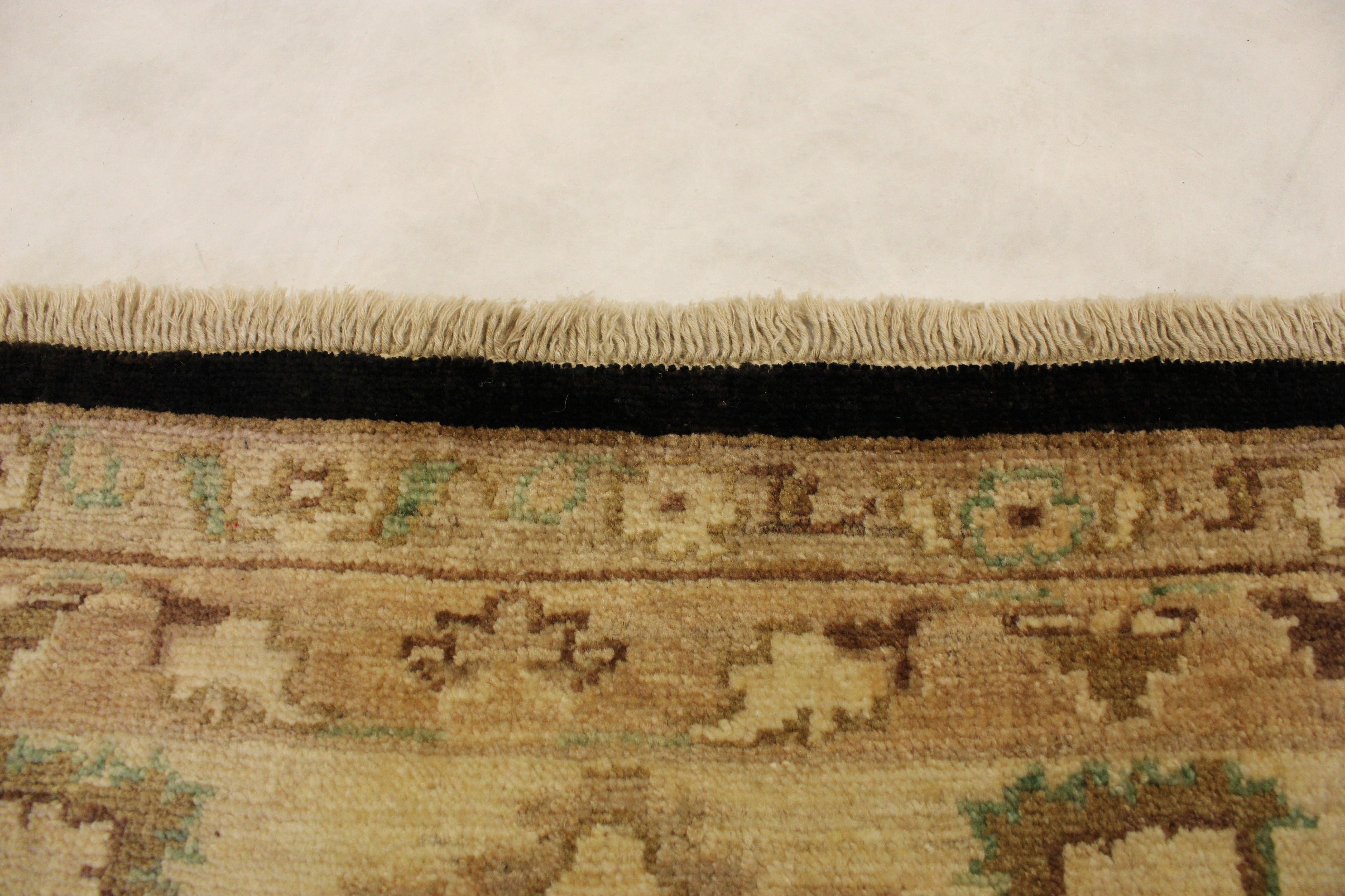  Oushak Rugs, Hand Knotted Wool Rug, Peshawar Rug, Oriental Rug, Rugs For Office