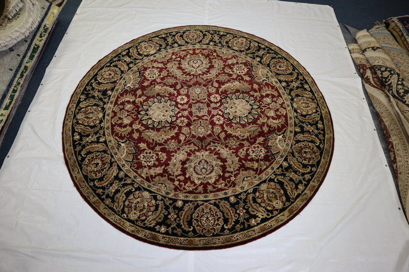 Jaipur Rug, Round Rug, Traditional Rug, Authentic Rug, 9x9 Rug