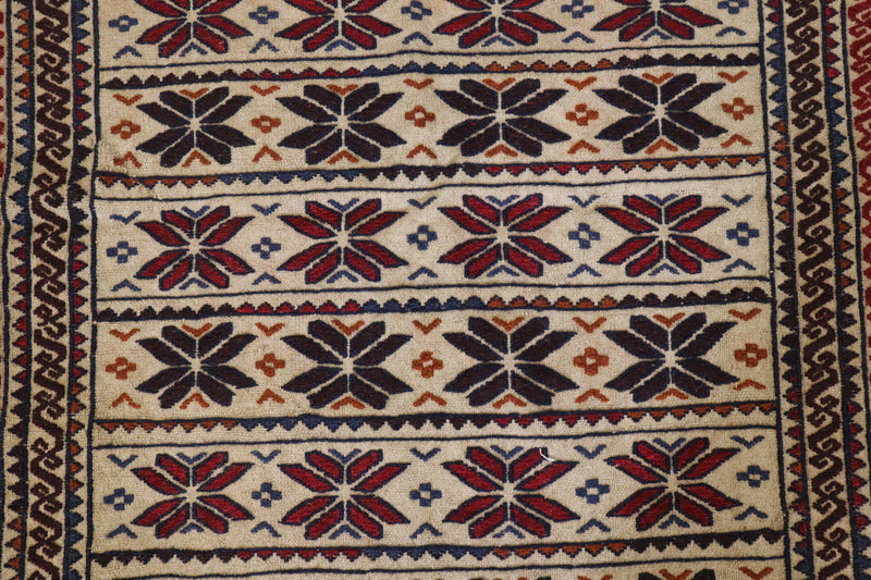 Oushak Rug, Afghan Rug, Tribal Design Rug, Wool Rug