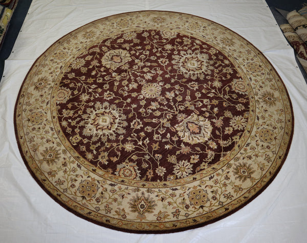 Colorful Rug, Round Rug, Oushak Rug, Indian Wool Rug