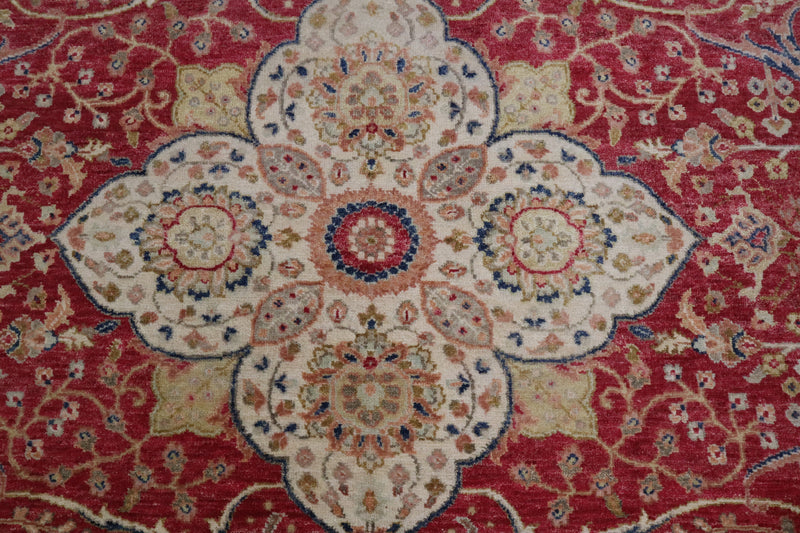 Oushak Round Rug, Indian Area Rug, 8x8 Round Rug