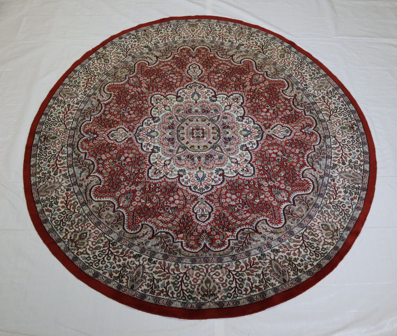 Colorful Rug, Persian Round Rug, Bright Colored Rug