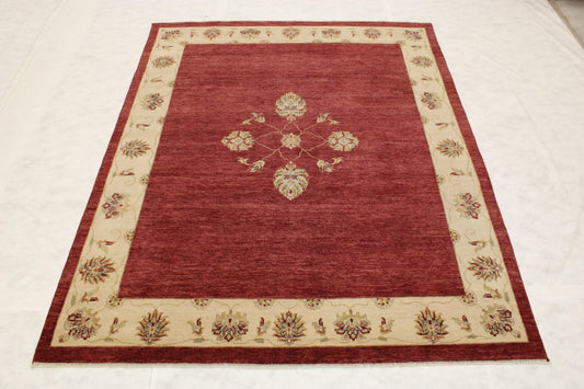 Hand Knotted Wool Rugs, Colorful Area Rugs, Bohemian Rug, Discounted Rugs, 8x10 Rug 