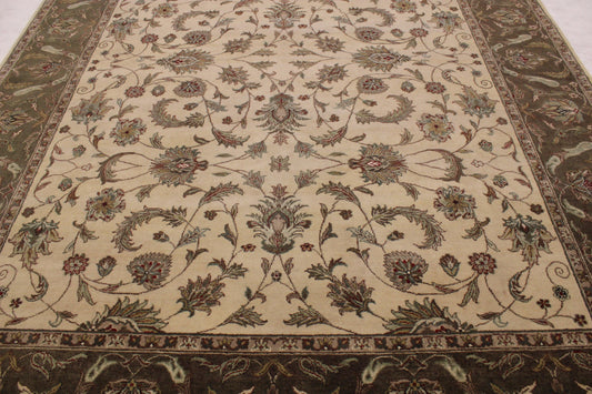 Authentic Persian Rugs, Hand Knotted Wool Rug, 8x11 Rugs, Foyer Rug 