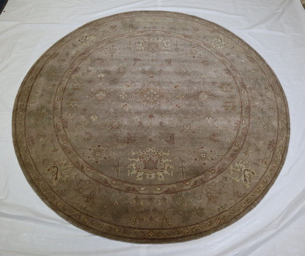 Round Rug, Persian Rug, Hand Knotted Rug, Wool Rug