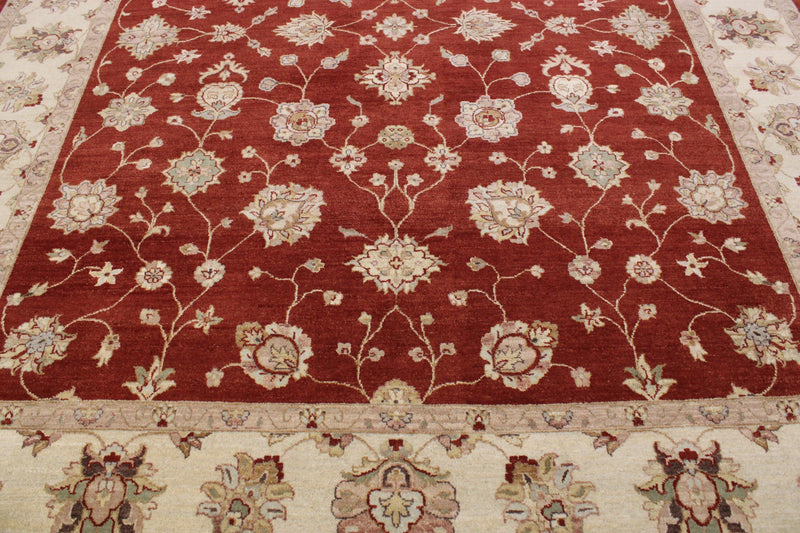 Oriental Rug, Knotted Rug, Vegetable Dye Rug, Red Rugs For Living Room