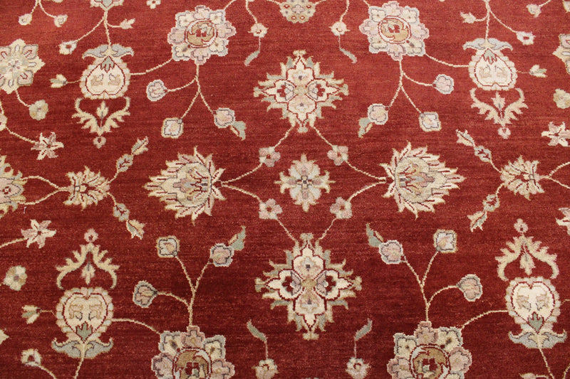 Oriental Rug, Knotted Rug, Vegetable Dye Rug, Red Rugs For Living Room