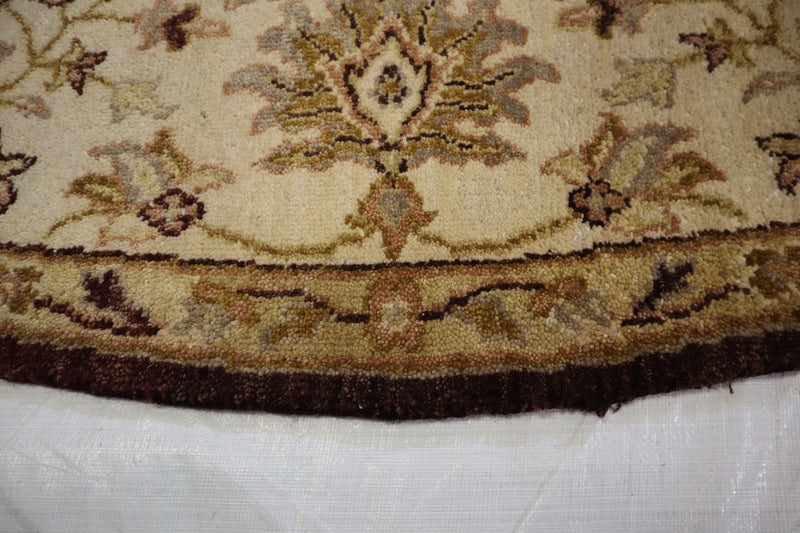 Indian Round Rug, Oushak Design Rug, Round Rug 8x8