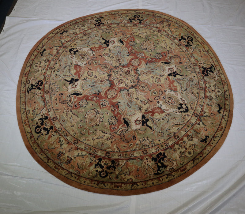 Oushak Rug, Persian Round Rug