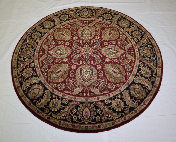 Jaipur Rug, Round Rug, Indo Rug, Bright Rug, 6x6 Round Rug