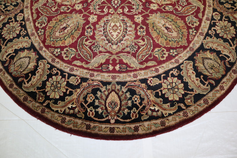 Jaipur Rug, Round Rug, Indo Rug, Bright Rug, 6x6 Round Rug