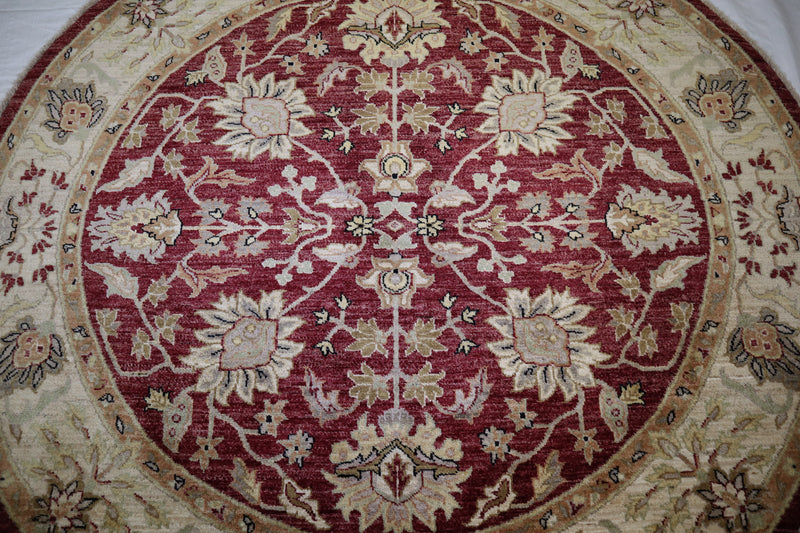 Round Rug, Oushak Rug, Hand Knotted Pakistani Rugs