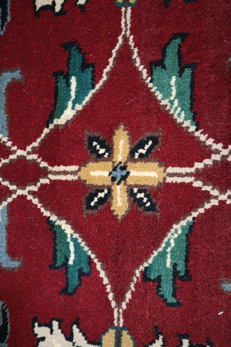 Turkish Design Rug, Round Rug, Hand Knotted Indian Rugs