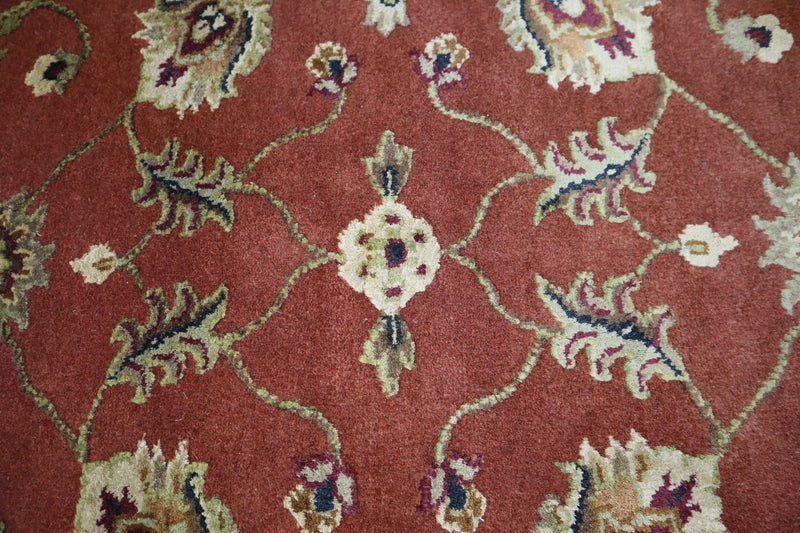 Silk Flower Rug, Round Rug, Authentic Rug, Hand Knotted Rugs