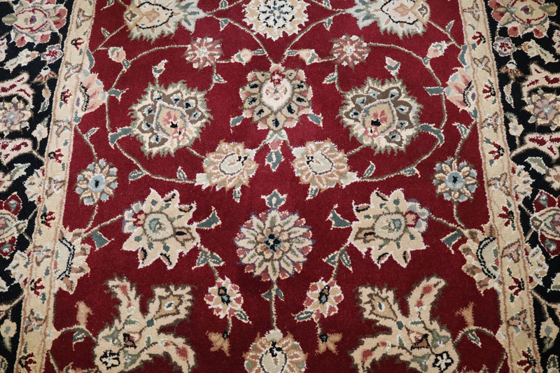 Floral Style Rug, Hand Knotted Area Rug, Geometric Rug