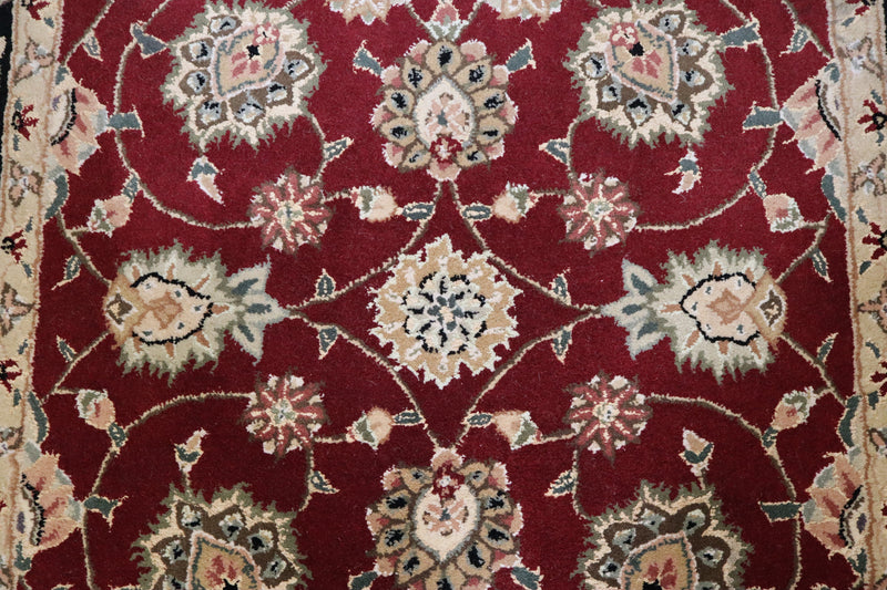 Floral Style Rug, Hand Knotted Area Rug, Geometric Rug