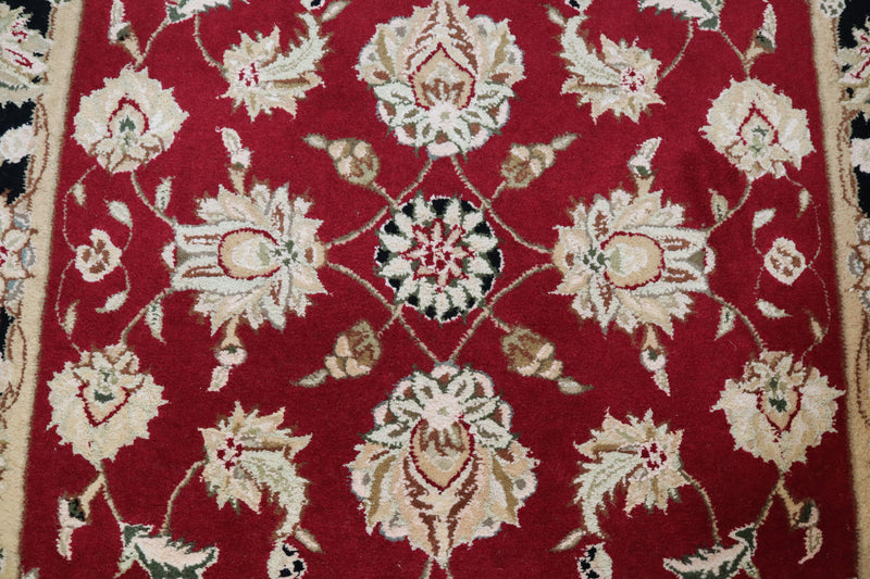 Floral Rug, Red Oriental Rug, Indian Rug