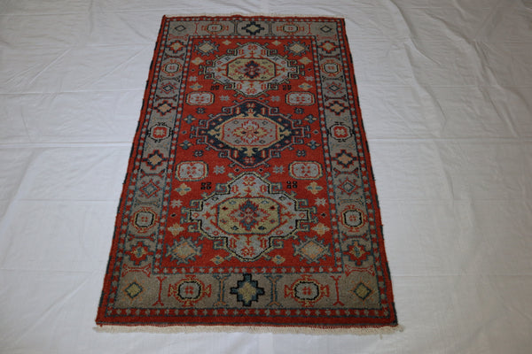 Kazak Rug, Traditional Rug, Natural Multi, Indian Rug