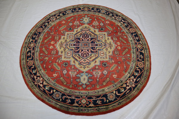 Serapi Rug, Persian Rug, Round Rug, Caucasian Rugs