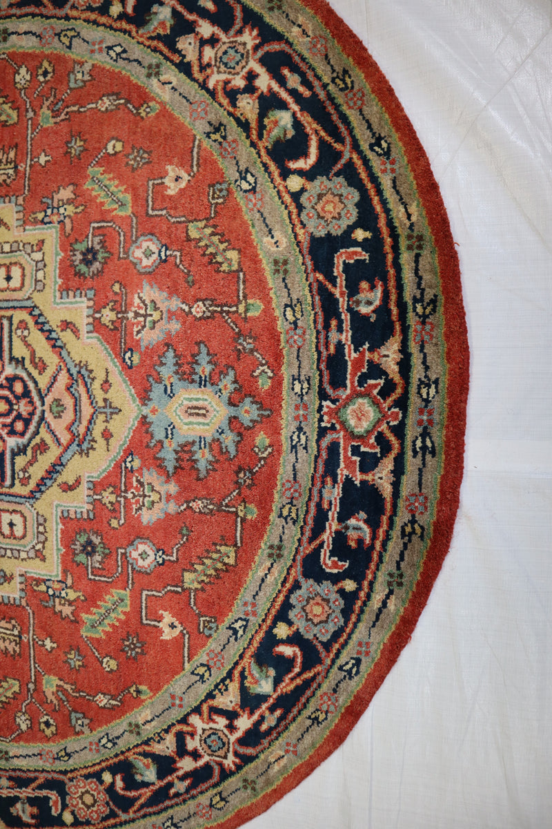 Serapi Rug, Persian Rug, Round Rug