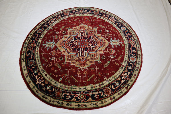 Round Rug, Serapi Rug, Types Of Persian Rugs, Colorful Rug