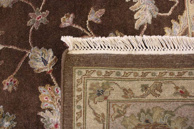 Persian Design Rug, Silk Flower Rug, Neutral Rugs, Living Room Rug 