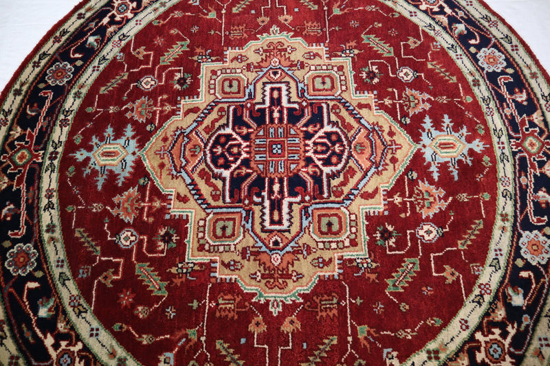 Round Rug, Serapi Rug, Types Of Persian Rugs, Colorful Rug