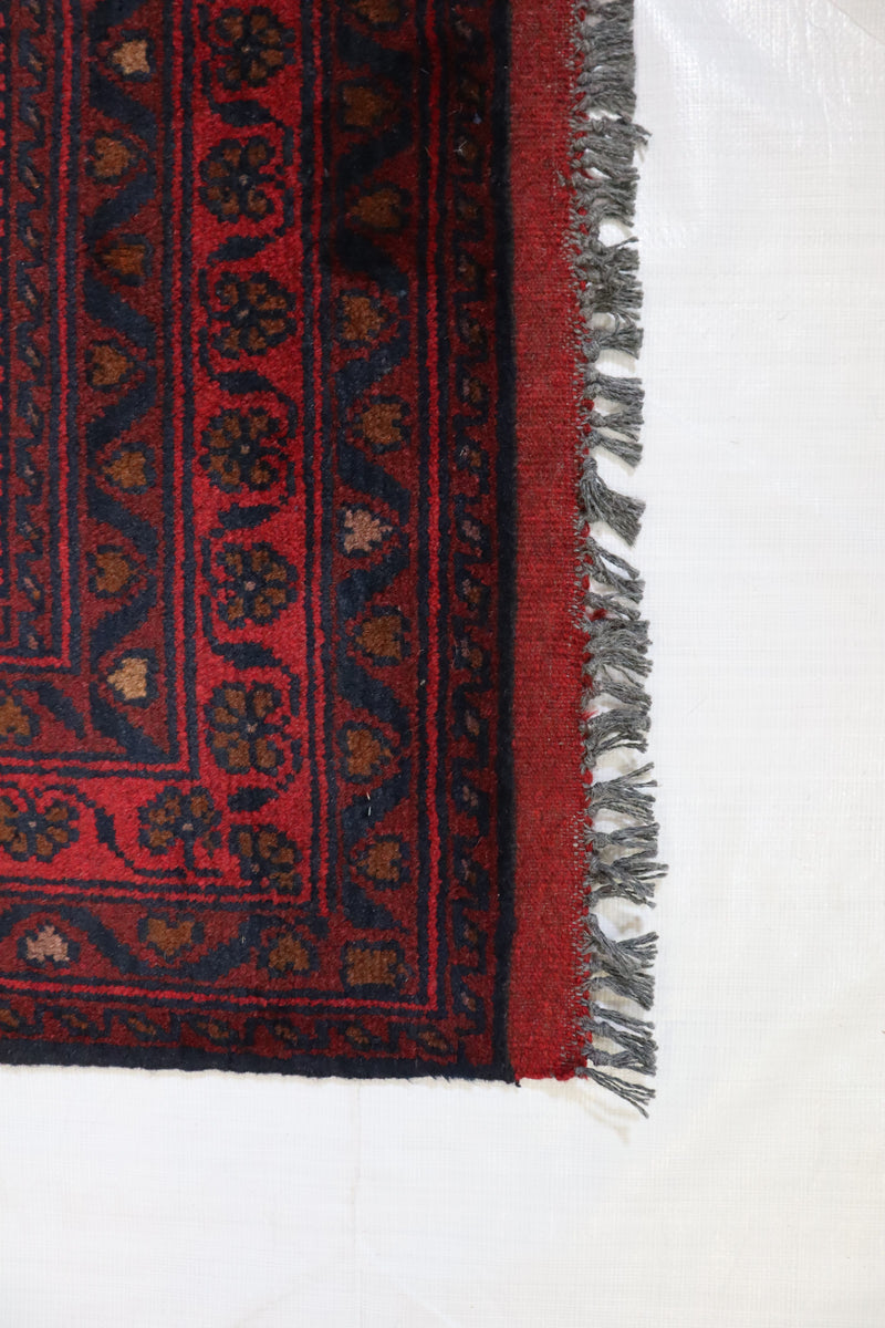 Tribal Rug, Afghanistan Rug, Red Hand Knotted Rug