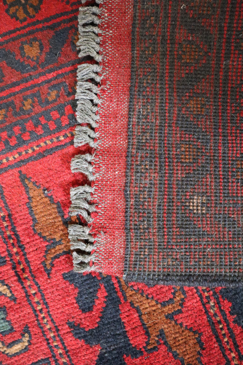 Tribal Rug, Afghanistan Rug, Red Hand Knotted Rug