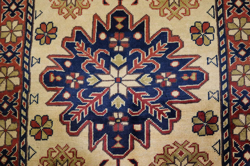 Afghan Kargahi Rug, Colorful Area Rug, Oriental Style Rug