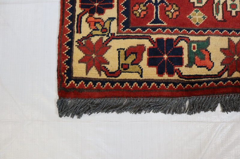 Afghan Kargahi Rug, Turkman Rug, Area Rug, Wool Rug