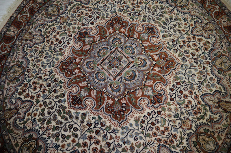 Persian Rug, Round Rug, Hand Knotted Rug, Authentic Rug