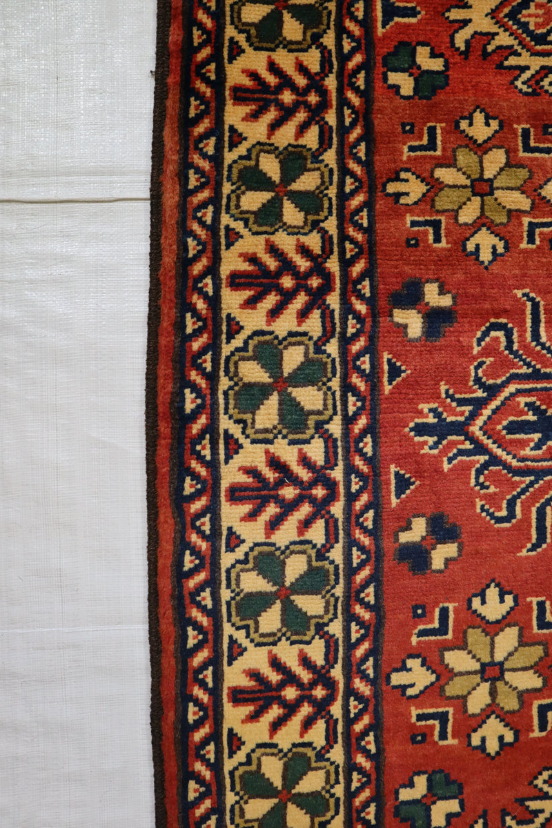 Afghan Kargahi Rug, Oriental Rug, Natural Multi, Wool Rug