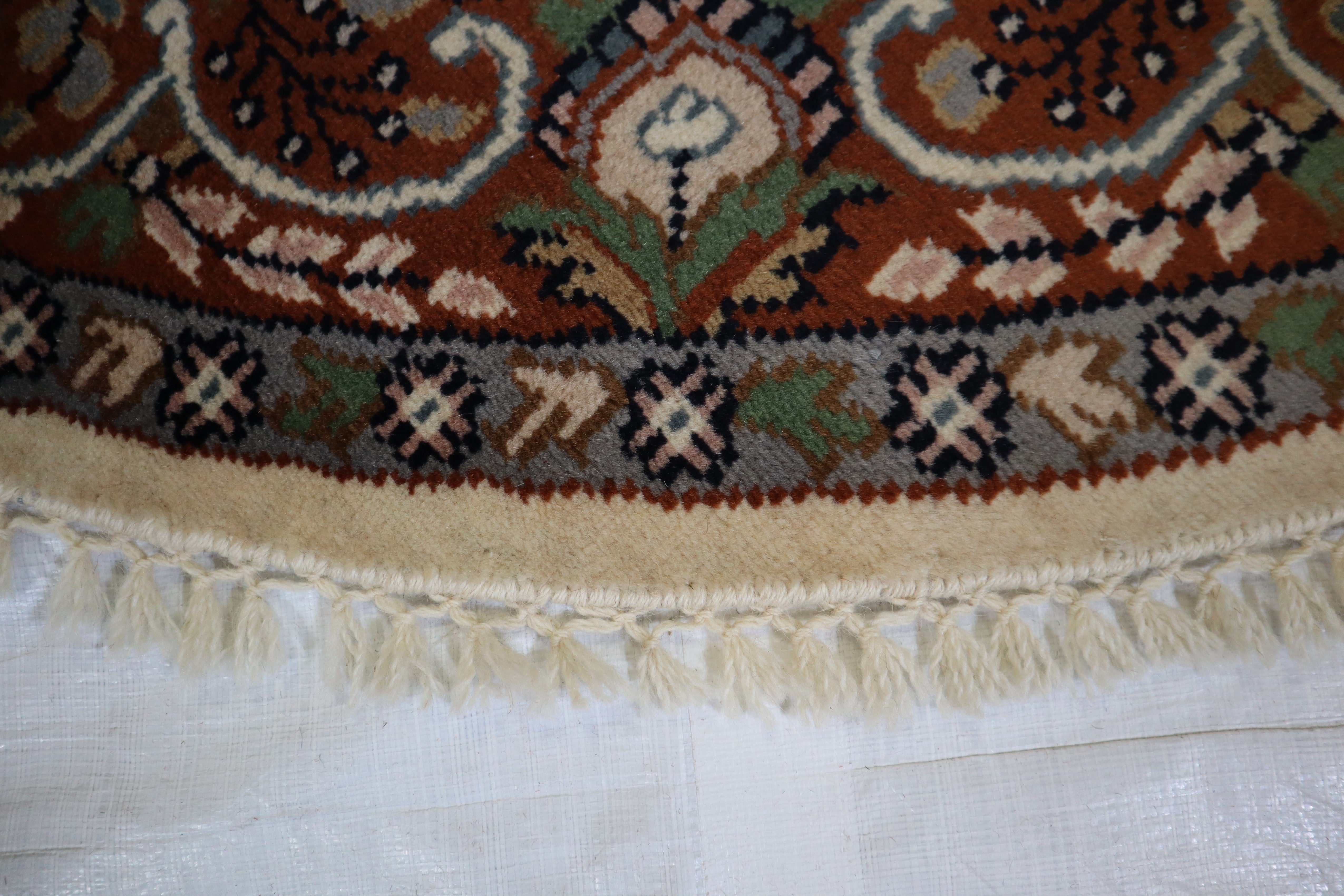 Persian Rug, Round Rug, Hand Knotted Rug, Authentic Rug