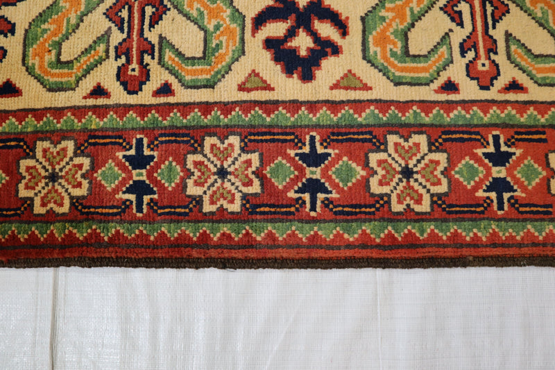 Afghan Kargahi Rug, Vegetable Dye, Hand Knotted Rug